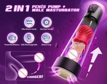Automatic Sucking Penis Pump Male Masturbator Electric Blowjob Penis Extender Enlargement with Rose Pocket Pussy Adult Sex Toys